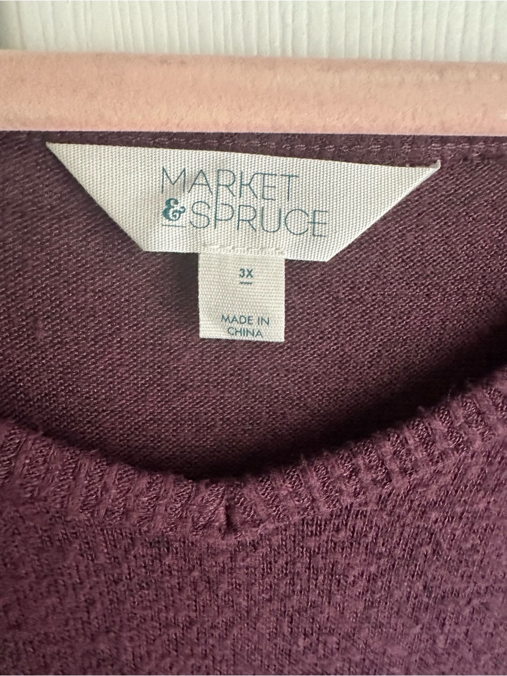 Market & Spruce Plum Knit Sweater - Picture 3 of 4